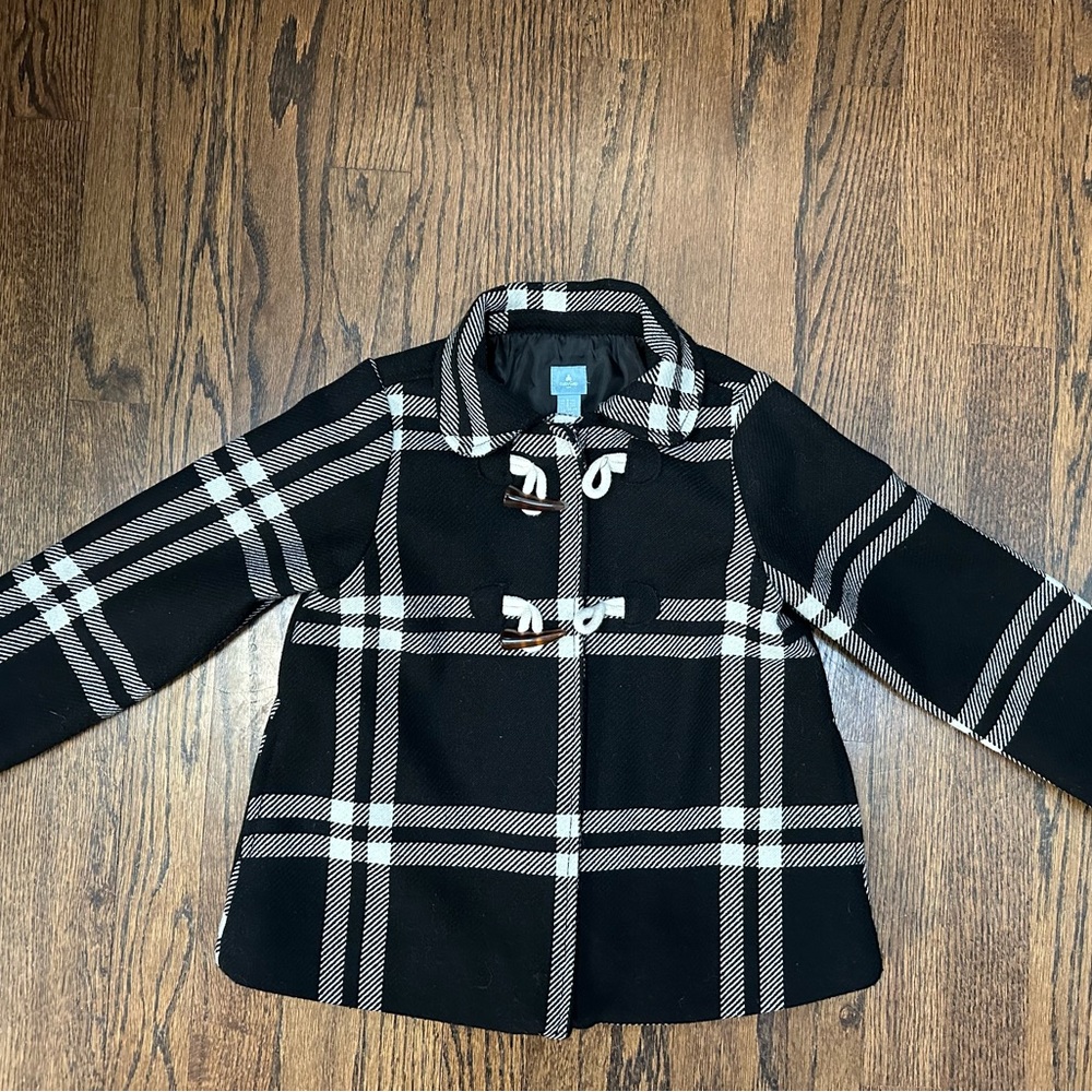 GAP Plaid Kids Pea Coat